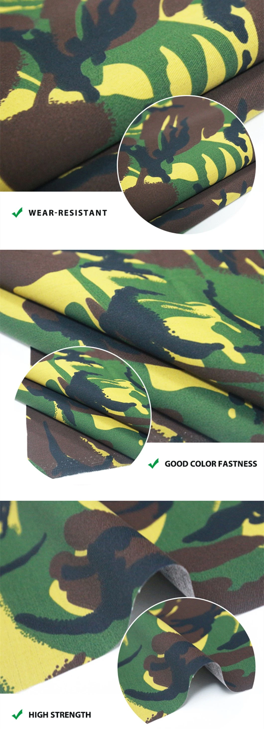 Highly Recommend 600d Waterproof Cut Proof Urban Camouflage Oxford Fabric for Uniform