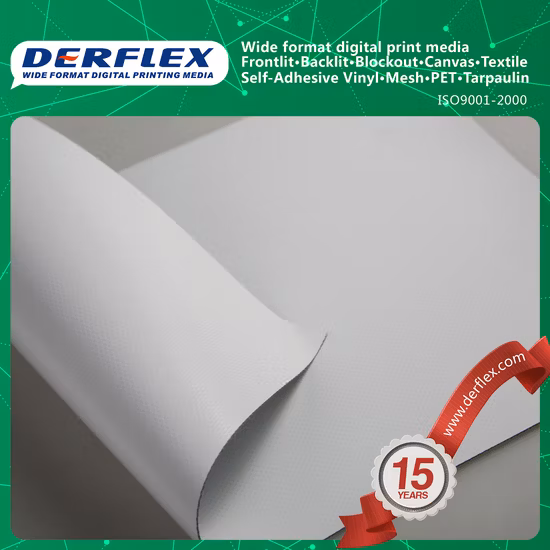 Lona recubierta impermeable de PVC para membrana en la azotea